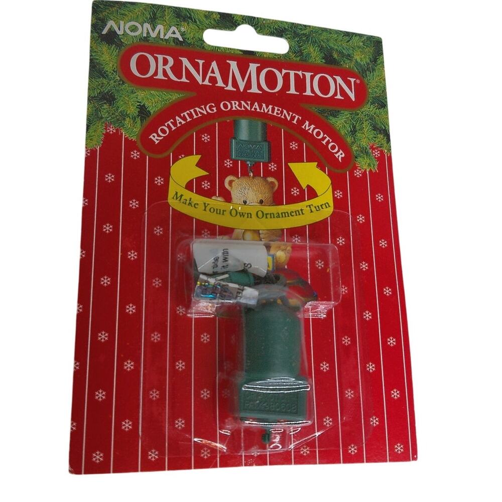 Vintage 1989 Noma OrnaMotion Rotating Ornament Motor With Hook New
